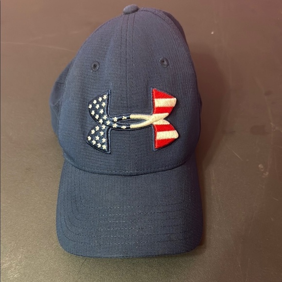 Under Armour Other - Under Armour Blue and Red Hat with Patriotic Design
